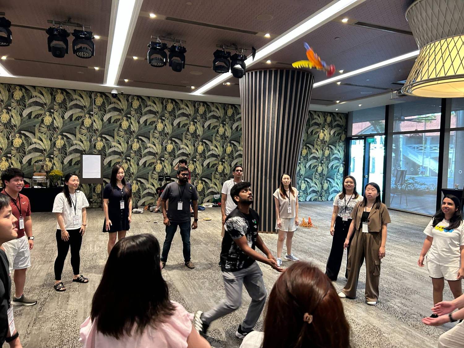 Peteca in-person team building activity